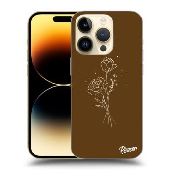 Picasee ULTIMATE CASE für Apple iPhone 14 Pro - Brown flowers