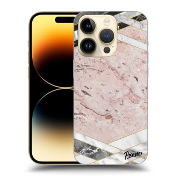 Hülle für Apple iPhone 14 Pro - Pink geometry