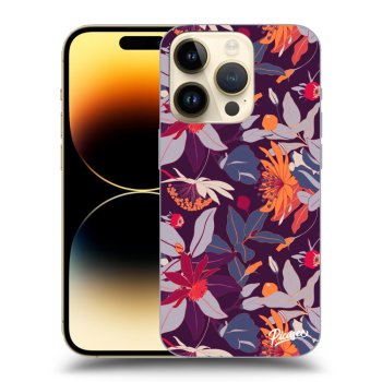 Picasee ULTIMATE CASE MagSafe für Apple iPhone 14 Pro - Purple Leaf