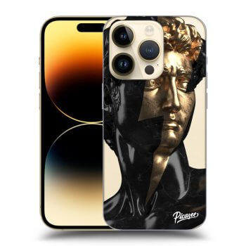 Picasee Apple iPhone 14 Pro Hülle - Transparentes Silikon - Wildfire - Black