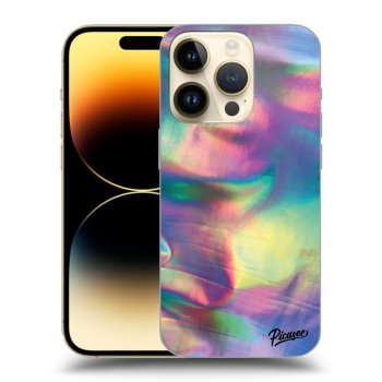 Picasee Apple iPhone 14 Pro Hülle - Transparentes Silikon - Holo