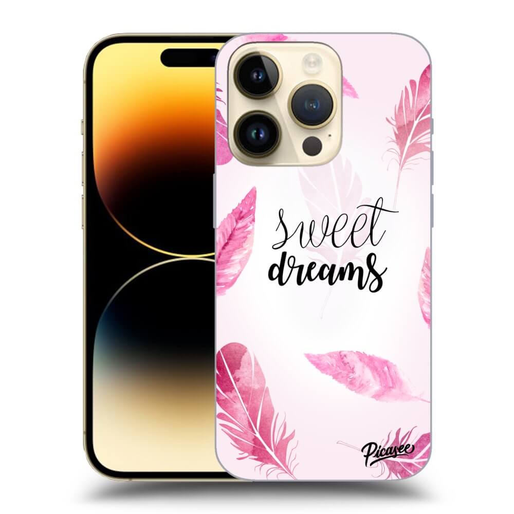 Picasee Apple iPhone 14 Pro Hülle - Schwarzes Silikon - Sweet dreams