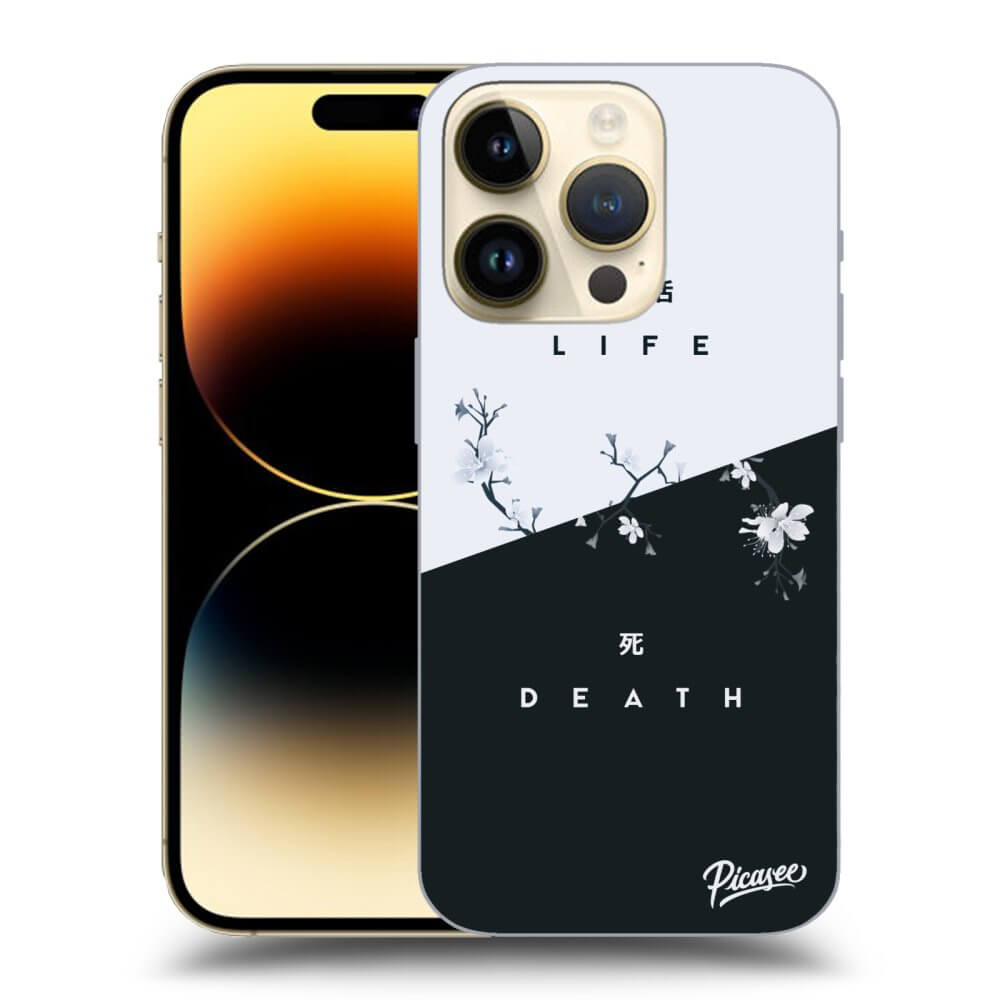 Picasee Apple iPhone 14 Pro Hülle - Transparentes Silikon - Life - Death