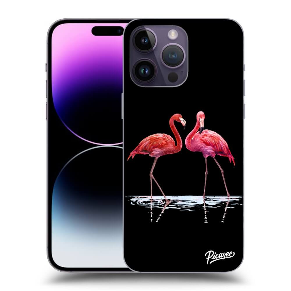 Picasee ULTIMATE CASE MagSafe für Apple iPhone 14 Pro Max - Flamingos couple