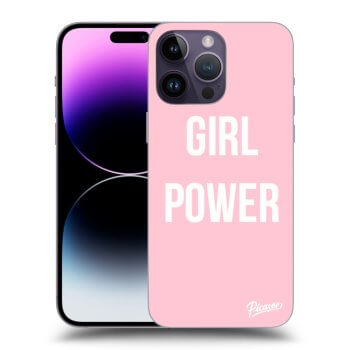 Picasee Apple iPhone 14 Pro Max Hülle - Schwarzes Silikon - Girl power