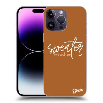 Picasee Apple iPhone 14 Pro Max Hülle - Transparentes Silikon - Sweater weather