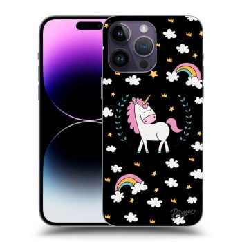 Hülle für Apple iPhone 14 Pro Max - Einhorn Sternenhimmel