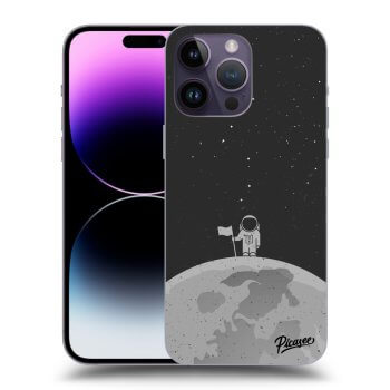 Picasee Apple iPhone 14 Pro Max Hülle - Schwarzes Silikon - Astronaut
