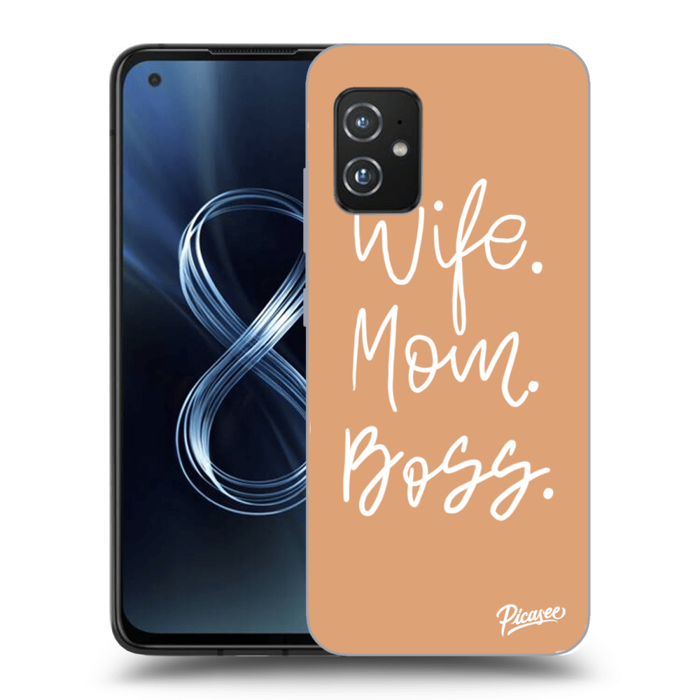 Picasee Asus Zenfone 8 ZS590KS Hülle - Transparentes Silikon - Boss Mama