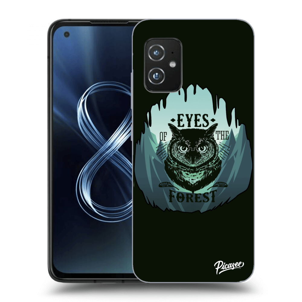 Picasee Asus Zenfone 8 ZS590KS Hülle - Transparentes Silikon - Forest owl