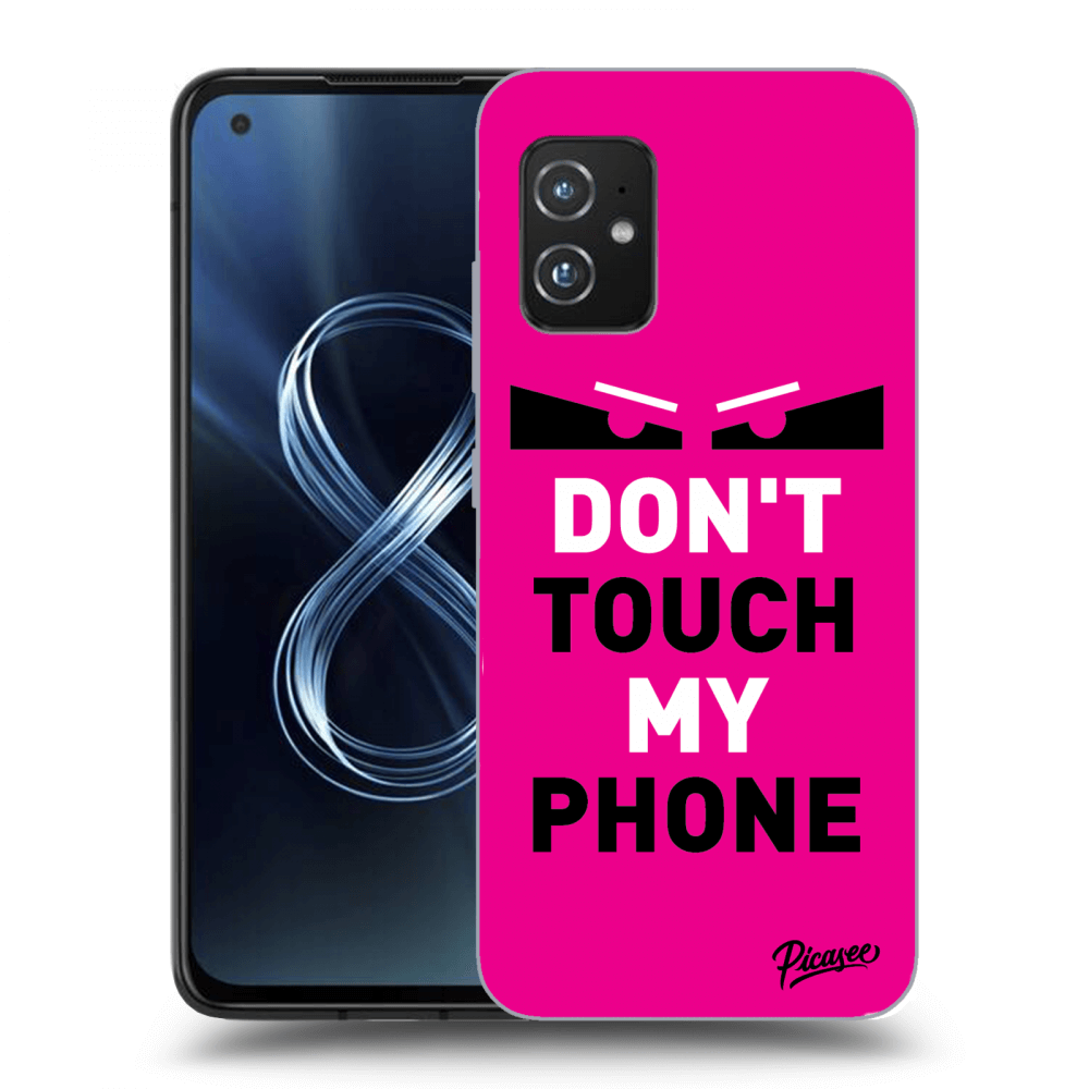 Picasee Asus Zenfone 8 ZS590KS Hülle - Transparentes Silikon - Shadow Eye - Pink