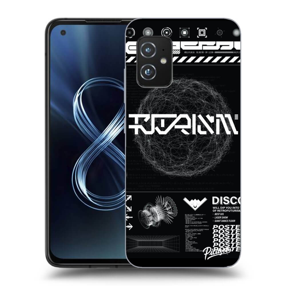 Picasee Asus Zenfone 8 ZS590KS Hülle - Transparentes Silikon - BLACK DISCO