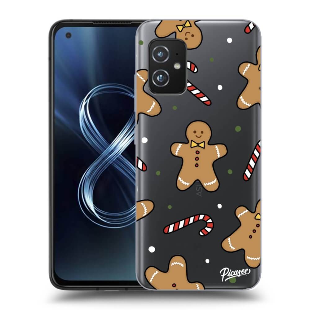 Picasee Asus Zenfone 8 ZS590KS Hülle - Transparentes Silikon - Gingerbread