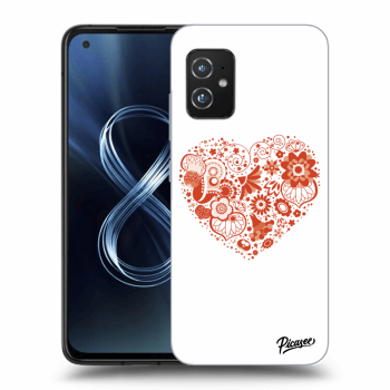 Picasee Asus Zenfone 8 ZS590KS Hülle - Transparentes Silikon - Big heart