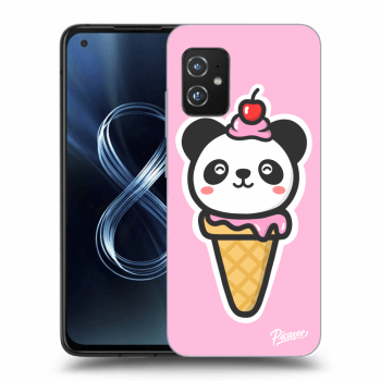 Picasee Asus Zenfone 8 ZS590KS Hülle - Transparentes Silikon - Ice Cream Panda