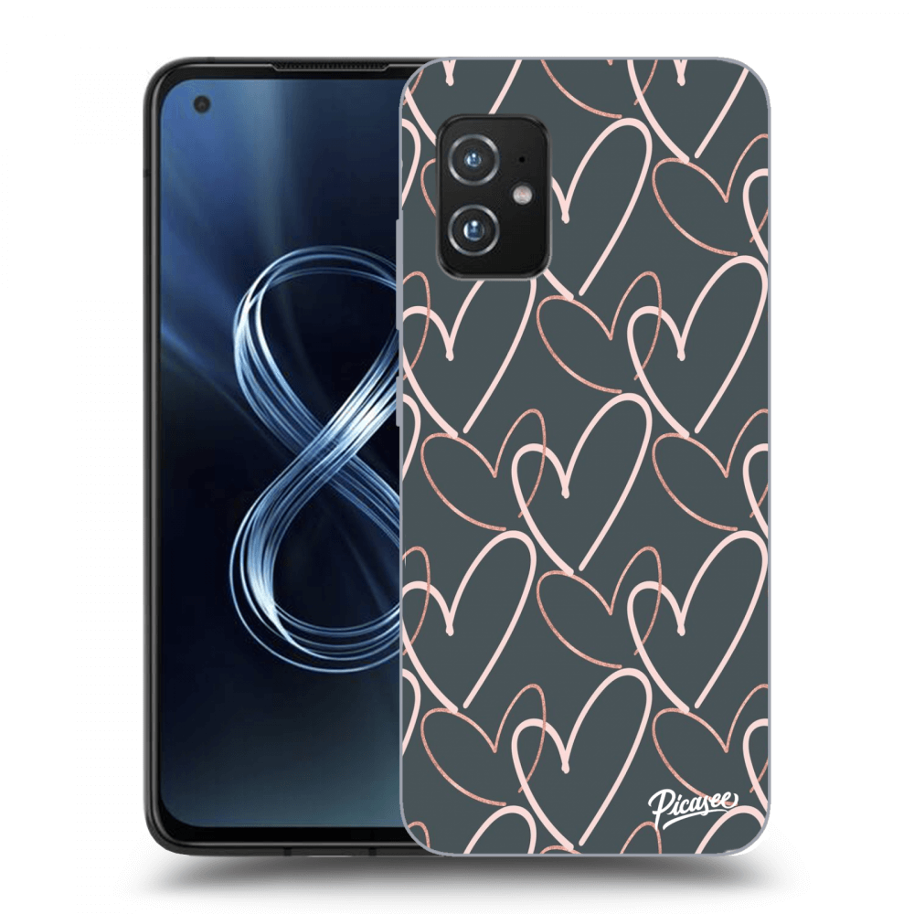 Picasee Asus Zenfone 8 ZS590KS Hülle - Transparentes Silikon - Lots of love