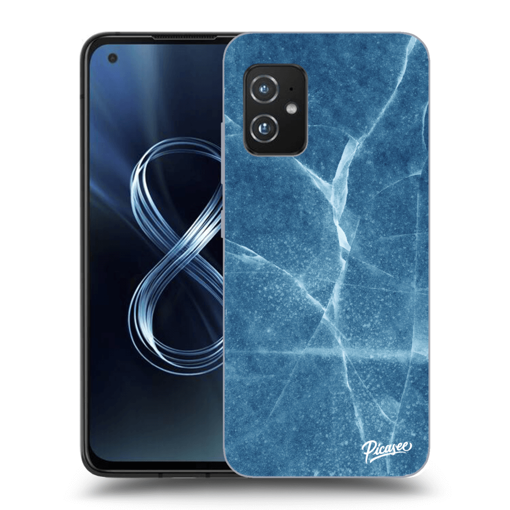 Picasee Asus Zenfone 8 ZS590KS Hülle - Transparentes Silikon - Blue marble