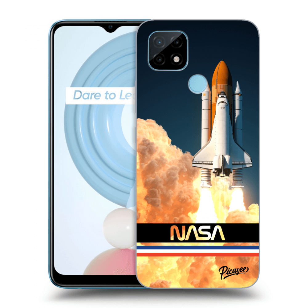 Picasee Realme C21Y Hülle - Transparentes Silikon - Space Shuttle