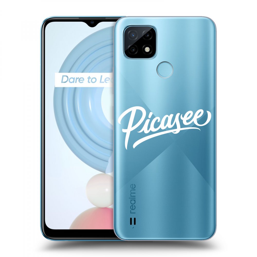 Picasee Realme C21Y Hülle - Transparentes Silikon - Picasee - White