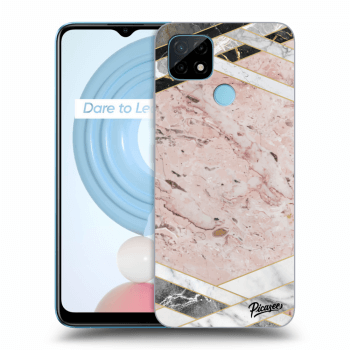 Hülle für Realme C21Y - Pink geometry