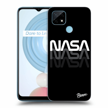 Picasee Realme C21Y Hülle - Schwarzes Silikon - NASA Triple