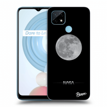 Picasee Realme C21Y Hülle - Schwarzes Silikon - Moon Minimal