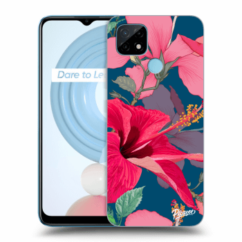 Picasee Realme C21Y Hülle - Transparentes Silikon - Hibiscus