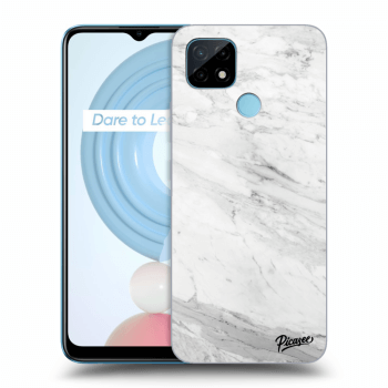 Hülle für Realme C21Y - White marble