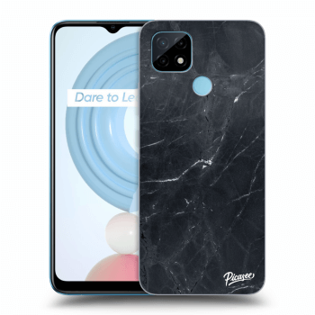 Picasee Realme C21Y Hülle - Transparentes Silikon - Black marble