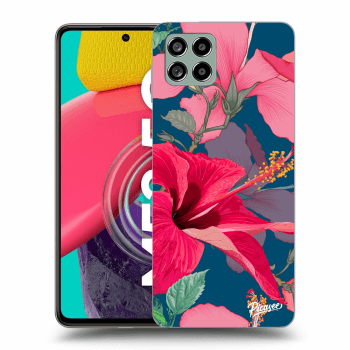 Picasee Samsung Galaxy M53 5G Hülle - Transparentes Silikon - Hibiscus