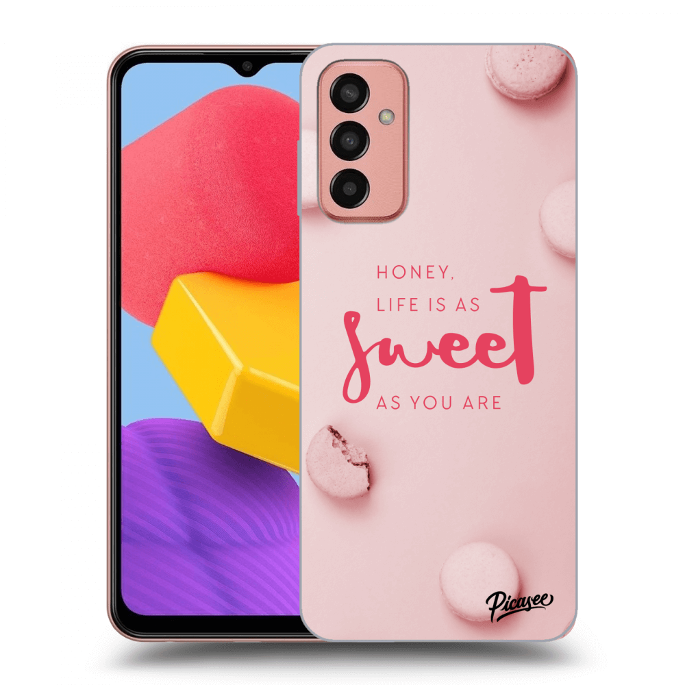 Picasee Samsung Galaxy M13 M135F Hülle - Schwarzes Silikon - Life is as sweet as you are