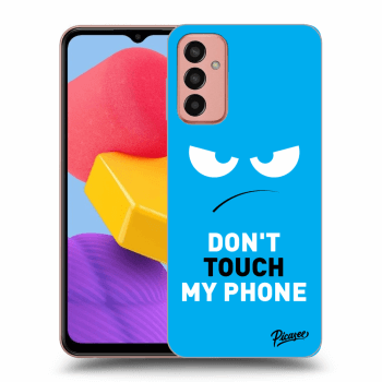 Hülle für Samsung Galaxy M13 M135F - Angry Eyes - Blue