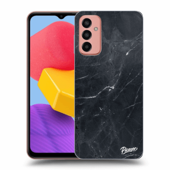 Picasee Samsung Galaxy M13 M135F Hülle - Transparentes Silikon - Black marble