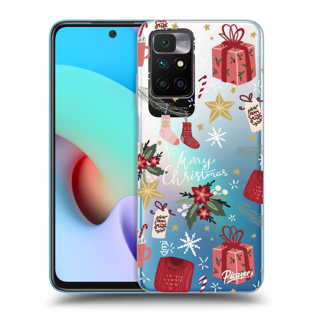 Picasee Xiaomi Redmi 10 (2022) Hülle - Transparentes Silikon - Christmas