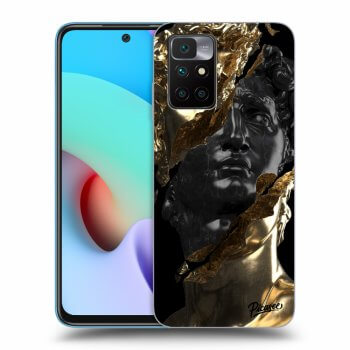 Picasee Xiaomi Redmi 10 (2022) Hülle - Schwarzes Silikon - Gold - Black