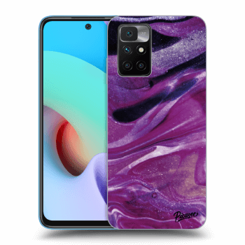 Hülle für Xiaomi Redmi 10 (2022) - Purple glitter