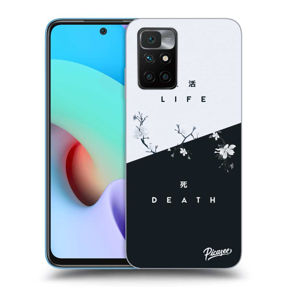 Picasee Xiaomi Redmi 10 (2022) Hülle - Schwarzes Silikon - Life - Death