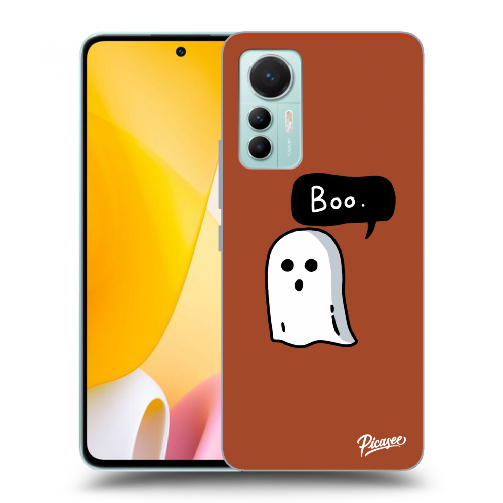 Picasee Xiaomi 12 Lite Hülle - Schwarzes Silikon - Boo