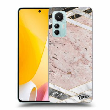 Hülle für Xiaomi 12 Lite - Pink geometry