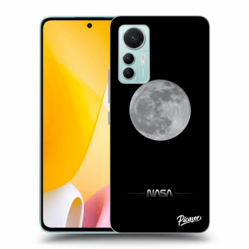 Picasee Xiaomi 12 Lite Hülle - Schwarzes Silikon - Moon Minimal