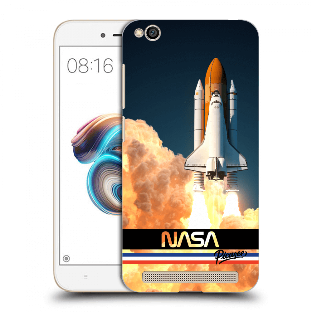 Picasee Xiaomi Redmi 5A Hülle - Schwarzes Silikon - Space Shuttle