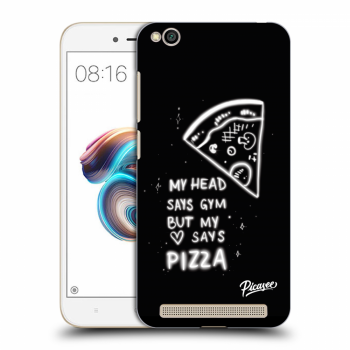 Picasee Xiaomi Redmi 5A Hülle - Schwarzes Silikon - Pizza