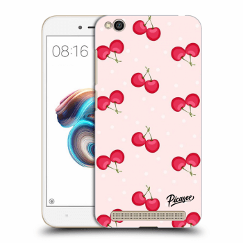 Picasee Xiaomi Redmi 5A Hülle - Schwarzes Silikon - Cherries