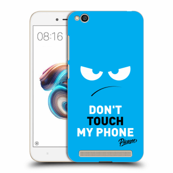Picasee Xiaomi Redmi 5A Hülle - Schwarzes Silikon - Angry Eyes - Blue