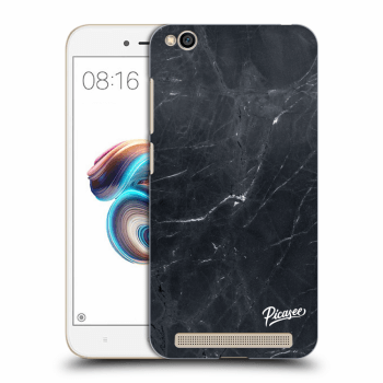 Picasee Xiaomi Redmi 5A Hülle - Schwarzes Silikon - Black marble
