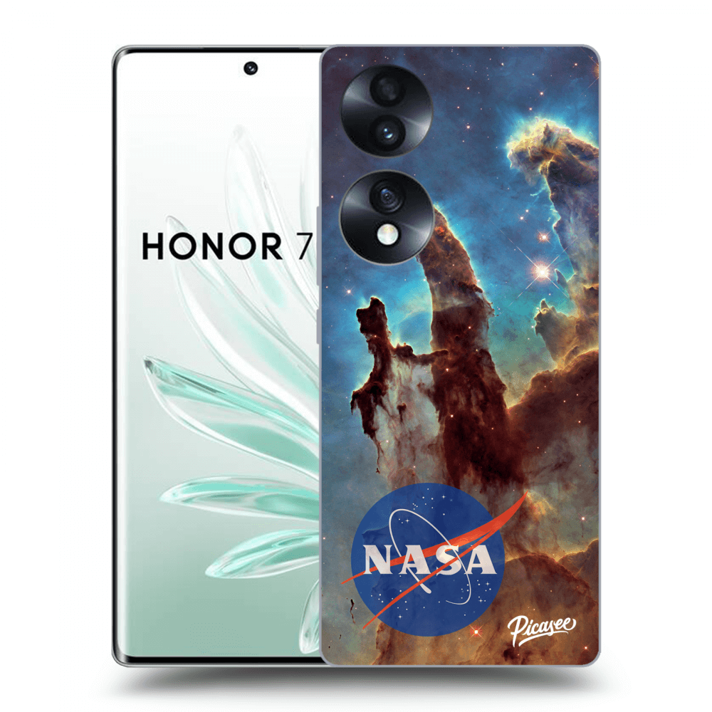 Picasee Honor 70 Hülle - Schwarzes Silikon - Eagle Nebula