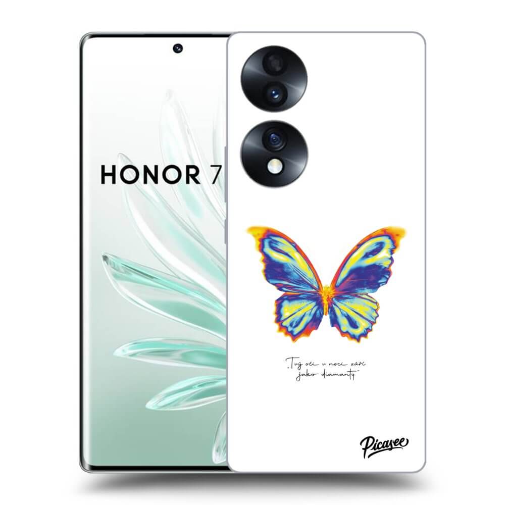 Picasee Honor 70 Hülle - Transparentes Silikon - Diamanty White