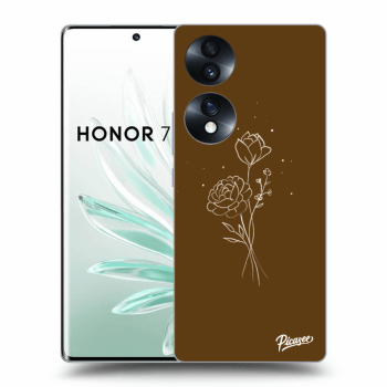 Picasee ULTIMATE CASE für Honor 70 - Brown flowers