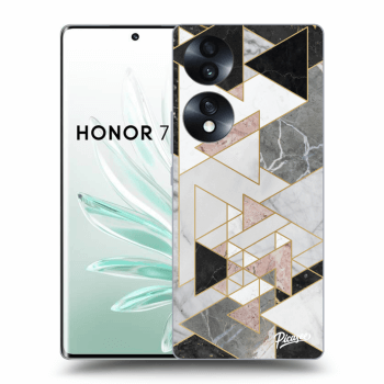 Picasee Honor 70 Hülle - Transparentes Silikon - Light geometry