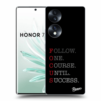 Picasee Honor 70 Hülle - Transparentes Silikon - Focus